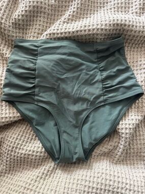 aerie High-Waist Bikini Bottoms in Sage Green
